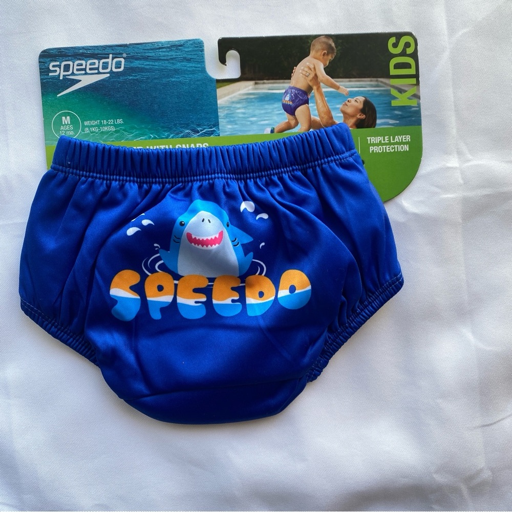 Speedo Kids' Swim Diaper - Picton Blue M 12 mo.
